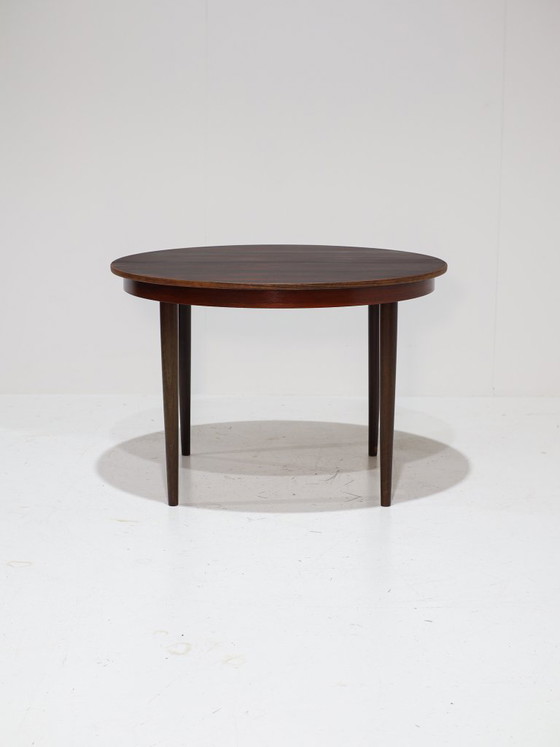 Extendable Round Dining Table Rosewood Danish 1960s – Vintage (photo 4 of 15)