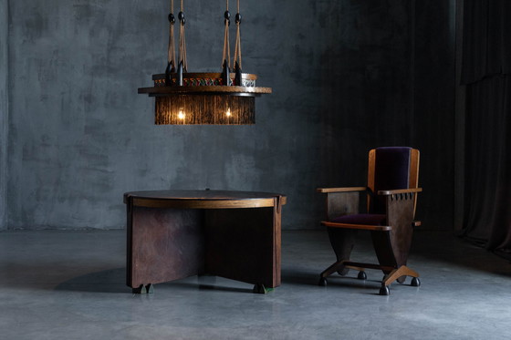 Image 1 of Amsterdam School Expressionist Chandelier, Netherlands, 1920s