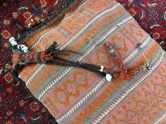 Authentiek Paar Baluch Nomadische Vloerkussens Ca. 1950–1970 – Kussentjes, Wool (photo 11 of 12)