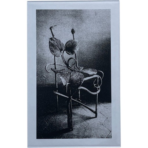 Vintage-Druck, der einen Horta-Stuhl von Claude Lalanne darstellt