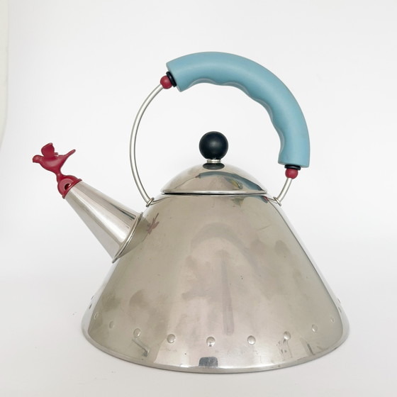 Image 1 of Postmodern Alessi kettle 9093, design Michael Graves