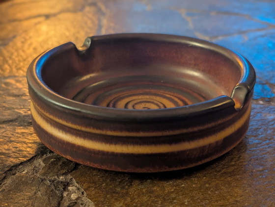 Image 1 of Vintage Brutalist Ceramic Ashtray 60s 70s