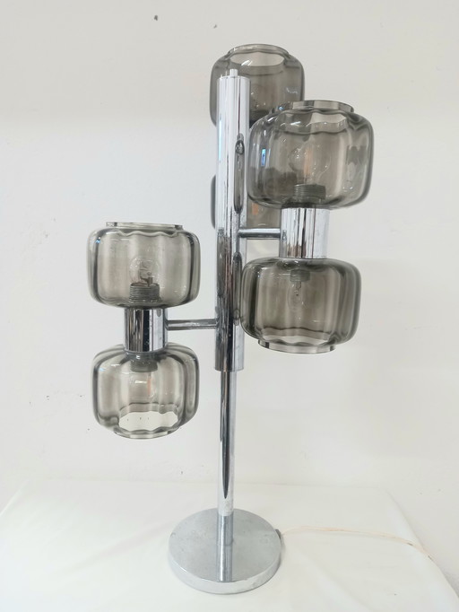 Lampada da Tavolo a 6 Luci Produzione Lemag Svizzera Anni '70