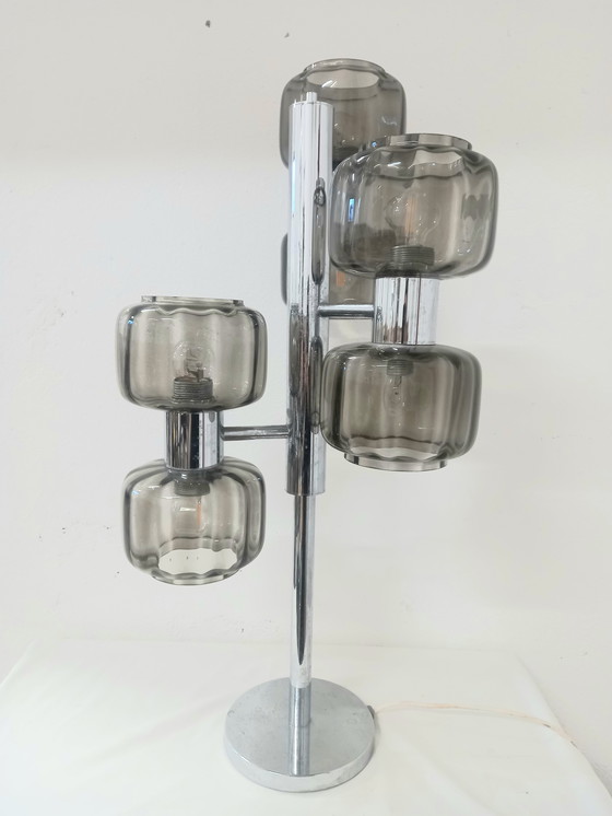 Image 1 of Lampada da Tavolo a 6 Luci Produzione Lemag Svizzera Anni '70