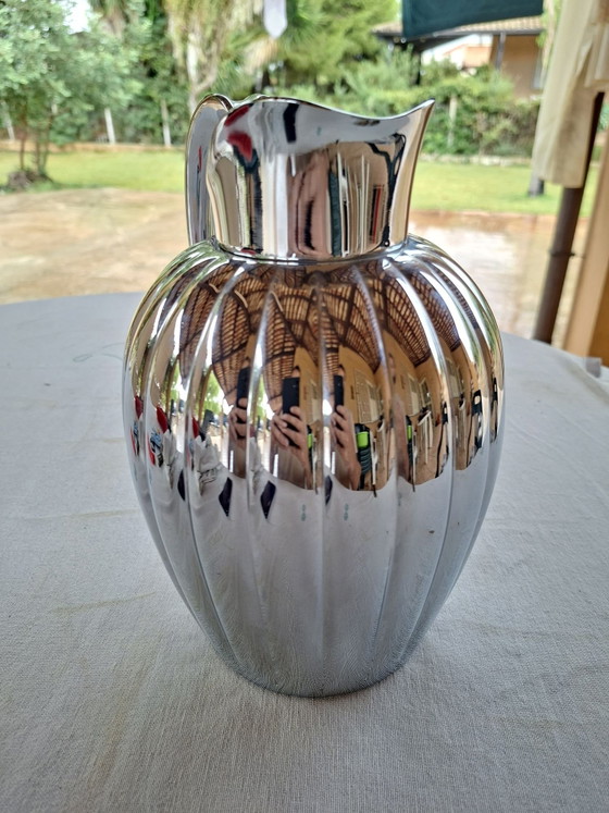 Thermoskanne – Georg Jensen, Tischdekoration, Kunststoff, Chrom (photo 2 of 6)