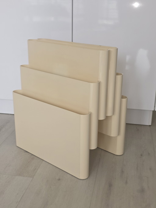 Vintage Kartell 4675 Lectuurbak – Giotto Stoppino (6-vaks) – Topstaat! – tijdschriftenrek, Plastic