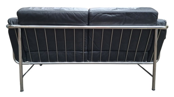 Canapé Design Vintage 1963 Hans Eichenberger Pour Strässle – Canapé Cuir 2 Places En Très Bon État (photo 9 of 12)