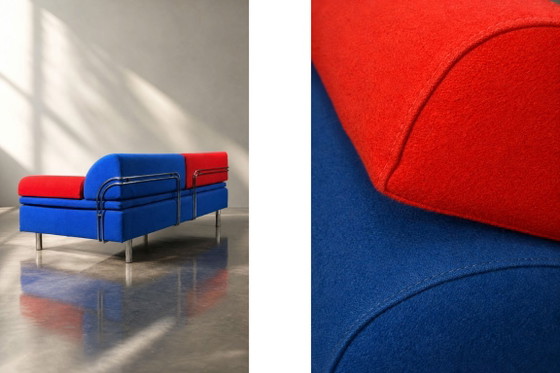 Vintage Mid-Century Danish Modern Memphis Design Sofa Diva Daybed by Gubi Olsen for GUBI, 1984 – Textile (photo 4 of 37)