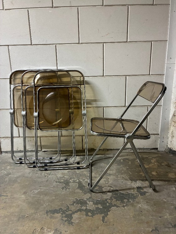 Anonima Castelli Plia Klapstoel, 1967 Set 4x – Klapstoelen, Metal, Plexiglass (photo 3 of 5)