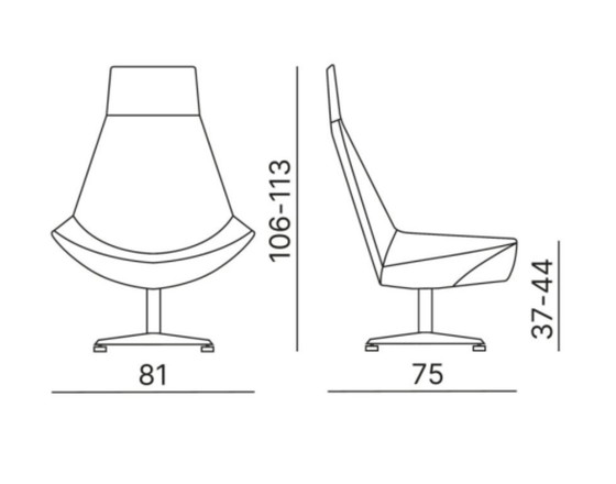 Image 1 of Kastel Kayak fauteuil in wit leer, Italië