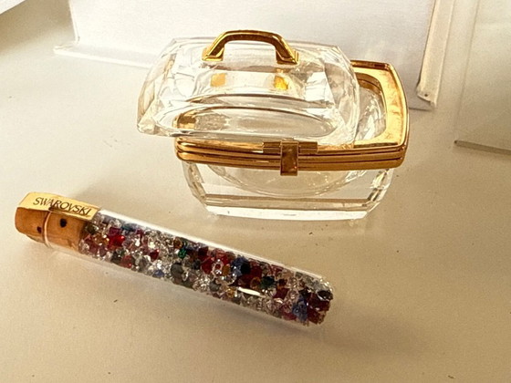 Image 1 of Beauty case in miniatura con ricordi di cristallo Swarovski