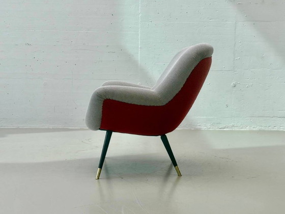 Poltrona Vintage Mid-Century Anni '50 – Poltrone, Textile (photo 4 of 11)