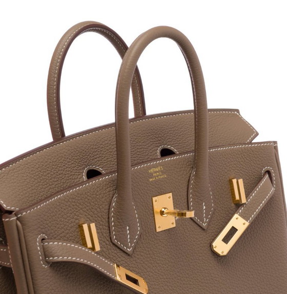 Image 1 of Sac HERMES Birkin 25 en Cuir Étoupe - 103489