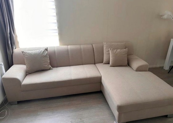 Image 1 of Beige corner sofa bxdxh 239x152x75 cm