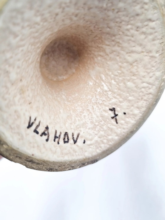 Vlahov Albisola Keramik Soliflore Vase, 1960er Jahre – Vasen (photo 4 of 4)