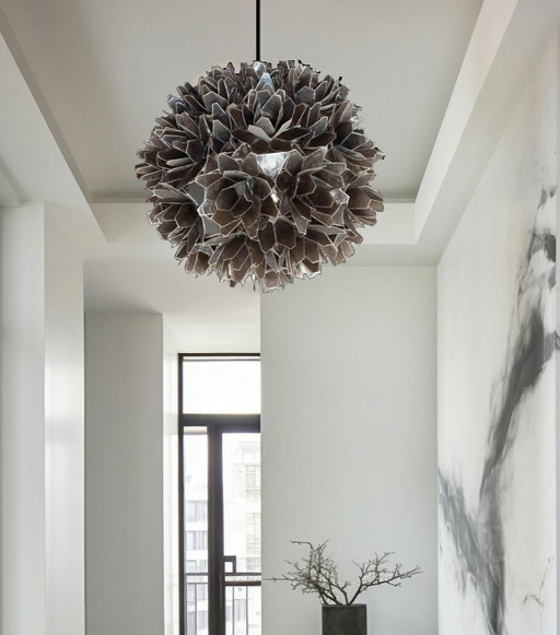 Lámpara Cádiz de mediados de siglo, gris, de Rausch, años 60