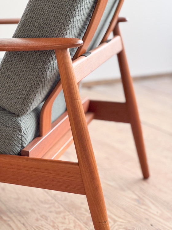 Image 1 of Mid-Century Danish Lounge Armchair in Teak Fd 164 by Arne Vodder for France and Son., Denmark, 1960s