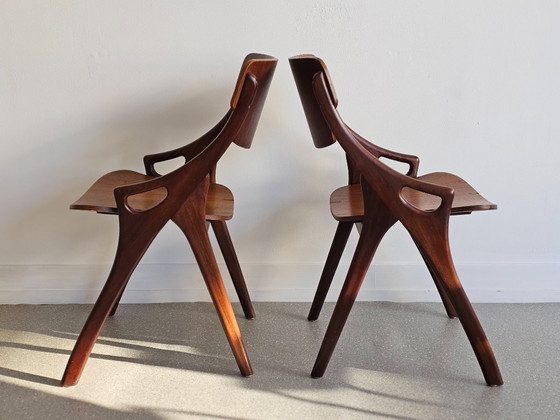 Six chaises vintage – Design danois │ Hovmand Olsen – Chaises de salle à manger, Wood (photo 4 of 9)