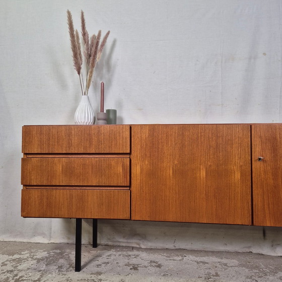 Image 1 of Vintage Jaren 60 Deens Sideboard, Wandmeubel Dressoir Teak