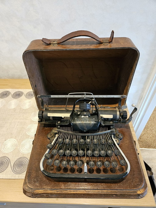 Antike Blickensderfer Schreibmaschine Nr. 7 avec Koffer