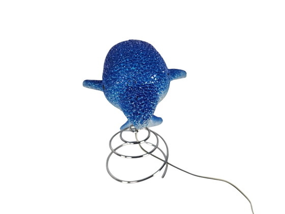 Image 1 of Delphinlampe - Tischlampe - Gummi - Metall - 90er Jahre
