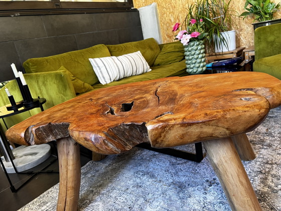 Image 1 of Solid teak wood Japandi root table
Unique handmade coffee table