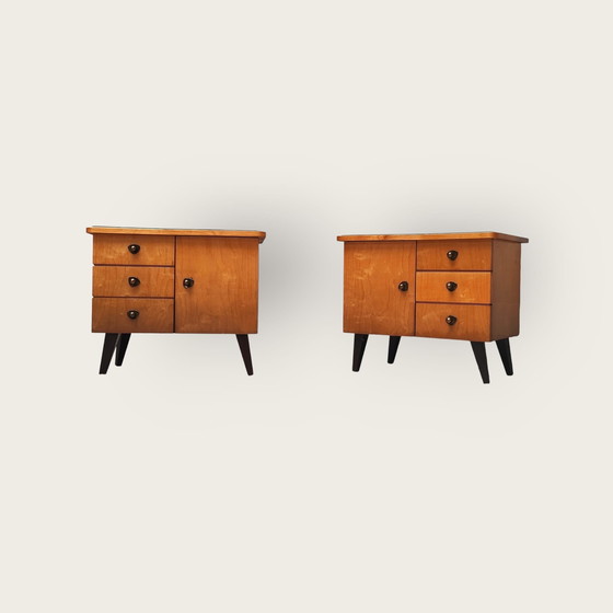 Image 1 of 2X Tables de nuit Mid Century