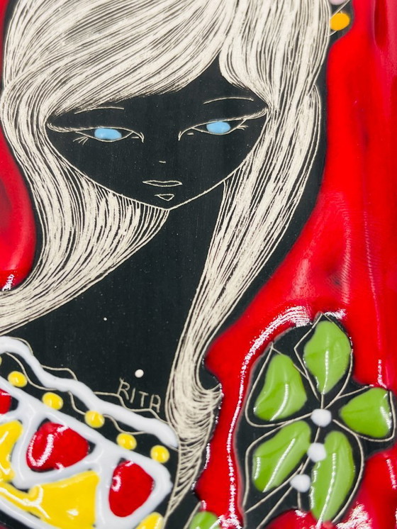 Image 1 of Schmuckschale aus San Marino, signiert von Rita