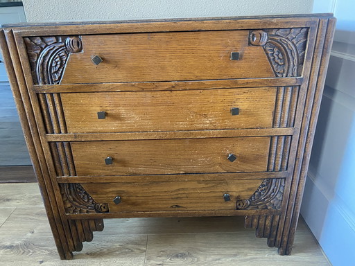 Vintage Art Deco Ladekastje Dressoir