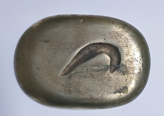 Image 1 of Krokodil presse-papier Brons Begin 20e eeuw