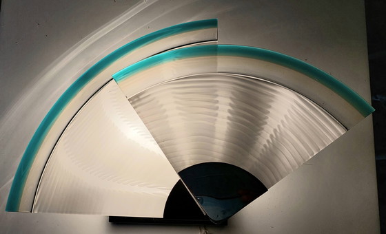 Image 1 of Murano wandlamp uit het midden van de 20e eeuw van Leucos