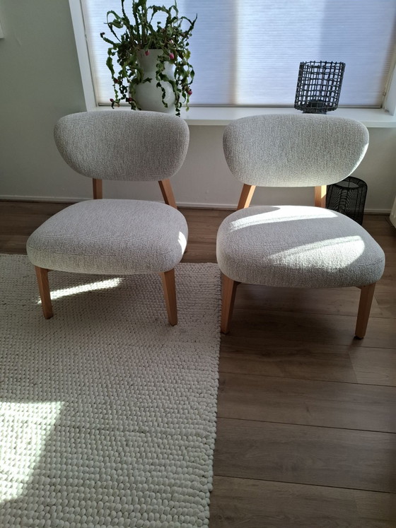 2 fauteuils Bologna van table du sud. – table du sud. fauteuil Bologna, Textiel, Hout (photo 6 of 6)