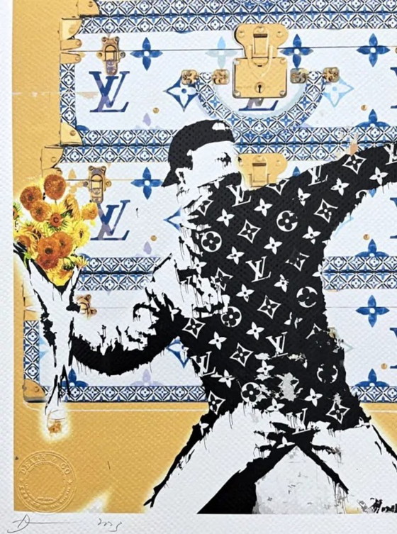 Image 1 of Death NYC - Lanceur de fleurs Banksy et Louis Vuitton - Édition limitée avec certificat