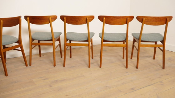 Image 1 of 8 x sedia da pranzo | Farstrup | Modello 210 | rivestire