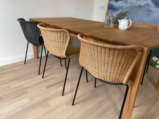 Image 1 of 4 x C603 Feelgood stoelen, binnen, rotan, goede staat