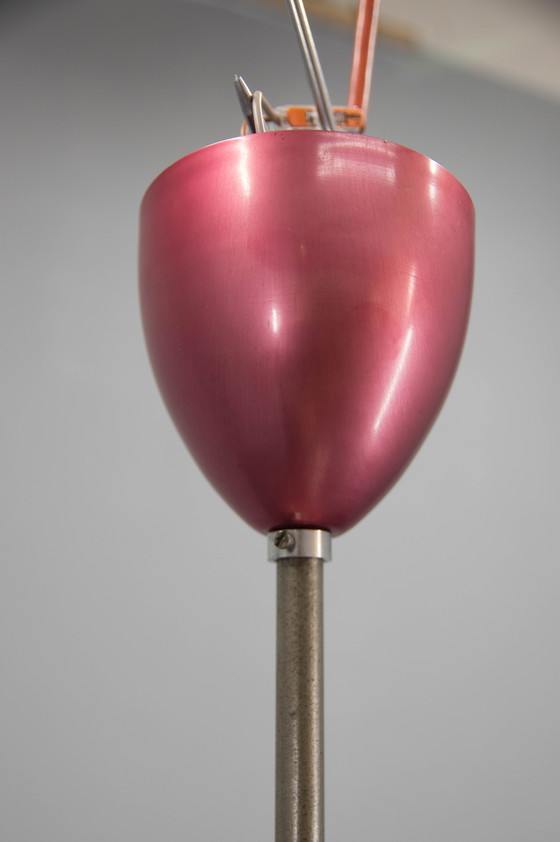 Image 1 of Lámpara de araña morada Bauhaus de IAS, década de 1930