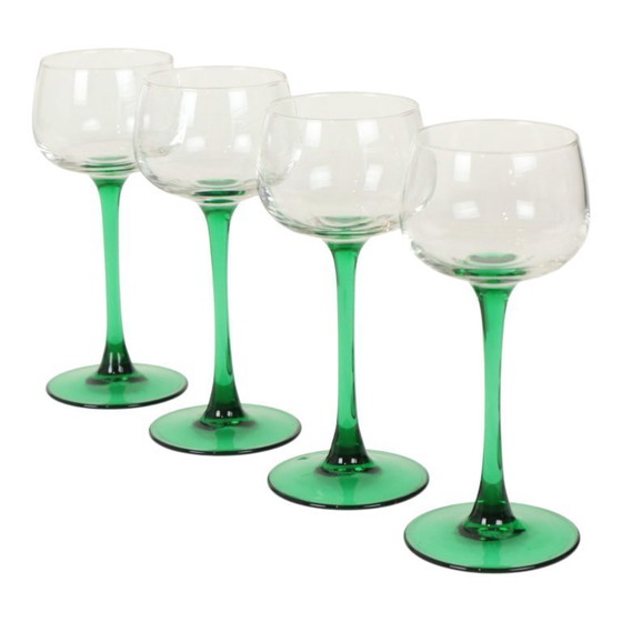 Image 1 of Set Van 4 Vintage Luminarc Wijnglazen