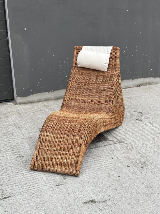 Image 1 of Vintage Karl Malmvall ligstoel "Karlskrona" uit de jaren 90