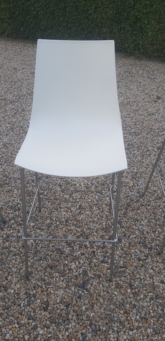 Image 1 of Set of 6 Pedrali bar stools 3D color Italian design