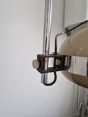 Vintage arc lamp chrome mushroom Dijkstra design
