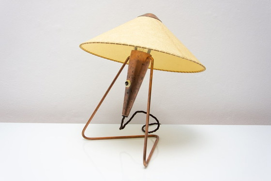 Image 1 of Czech Mid-Century Tripod Table Lamp by Helena Frantová, 1950s