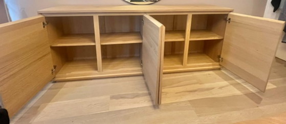 Image 1 of Large Light Wood Sideboard