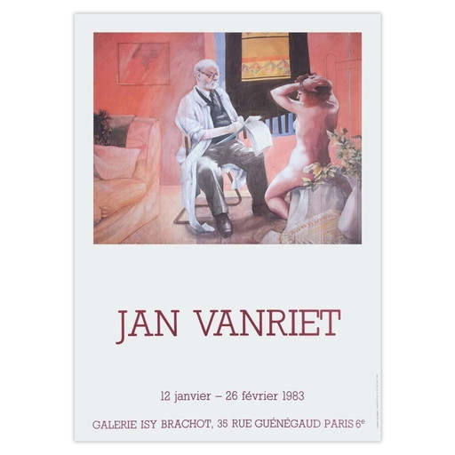 Jan VANRIET Expo 83 - Galerie Isy Brachot poster 1983