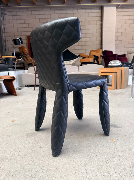 Silla Moooi Monster de Marcel Wanders, Sillas de comedor, Cuero, Negro (foto 12 de 12)