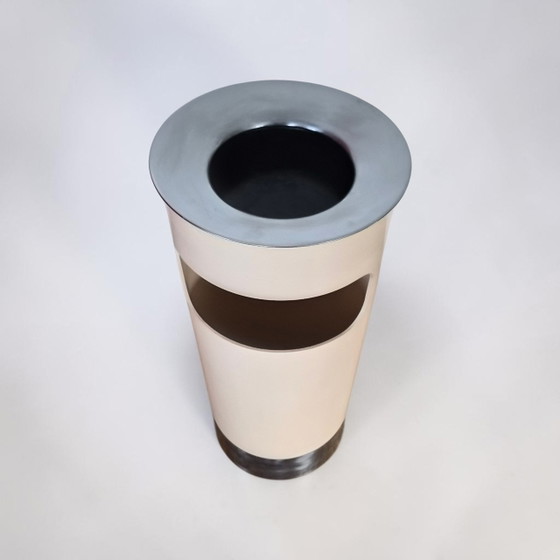 Vintage Kartell Gino Colombini umbrella stand ashtray trash can – Decorative Objects, Metal (photo 2 of 11)