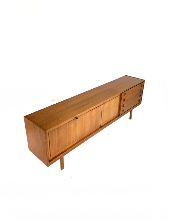 Image 1 of Vintage XXL teakhouten sideboard, jaren ‘60