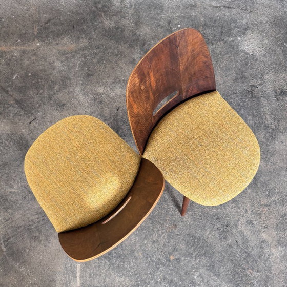 Image 1 of Juego de cuatro sillas "Lollipop" totalmente reformadas de František Jirák para Tatra Nábytok, años 60