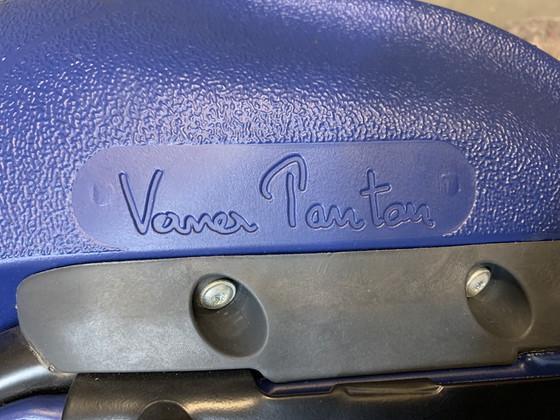 Image 1 of Office chair by Verner Panton for VS Möbel. Blue.