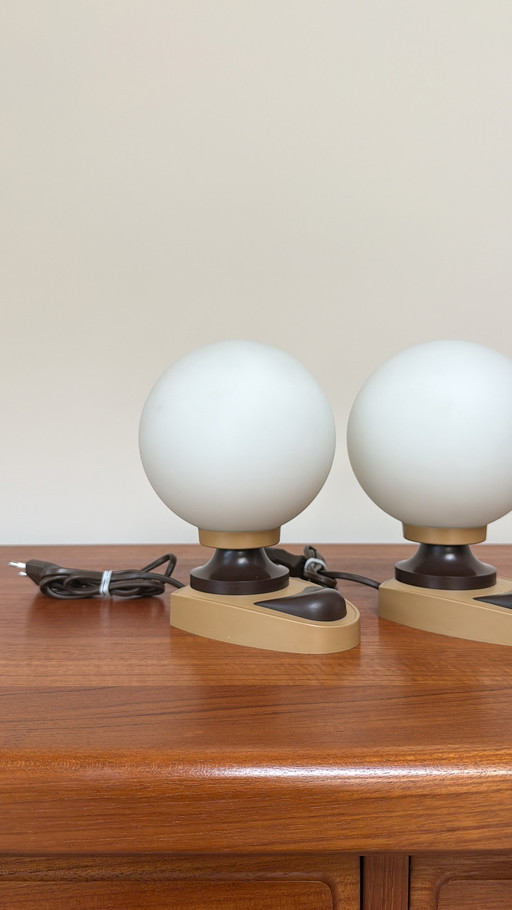 Ensemble de lampes vintage