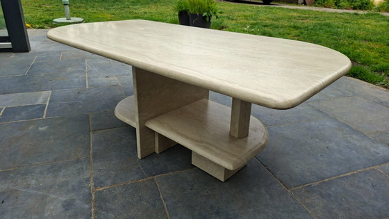 Image 1 of Vintage Travertine Coffee Table